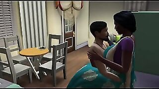 SaluAunty Clunches In Her Round Fat Ass