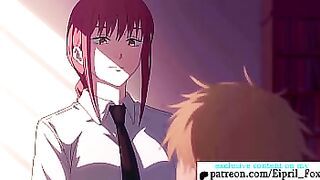 Makima made Hard Fuck in the Library - Chainsaw Man Hentai Animation 4K