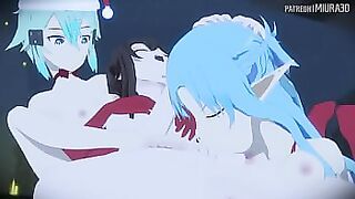 Crhismas whith asuna elf