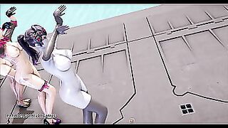 [MMD] Red Velvet - Red Flavor Naked Kpop Dance Dva Mercy Pharah Mei Widowmaker Symetra Overwatch Uncensored Hentai 4K 60FPS
