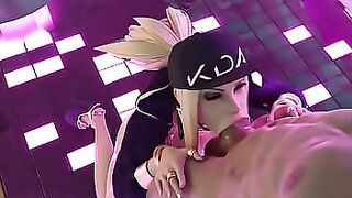 Akali Blowjob animated