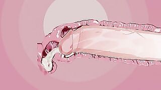 Squirting Orgasm after Pussy Creampie - 3D