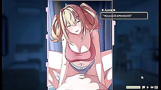 Summer Clover [ HAREM HENTAI GAME ] Ep.6 the big blonde step SISTER rides my GIANT COCK at night !