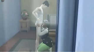 Voyeur Life - Watching my homeboy getting head from a chocolate granny he wanted me to see