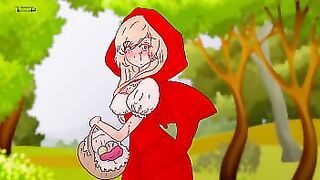 Little Red Riding Hood scolded a pervert who fucked a tree and let him know a woman's body !Hentai Cartoon Parody ! 2025