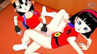 Videl teaching sex fantasy with Pan - Dragon Ball Super