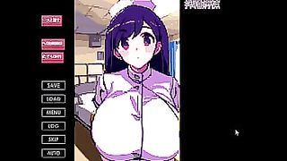 [ Hentai game ] All the busty nurses in the hospital give me a paizuri