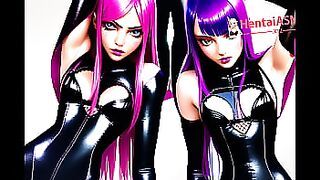 Two Cyber Slut Hentai Baddies Moaning ASMR