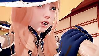 Genshin Impact hentai scene with Lisa l 3d animation Hentai