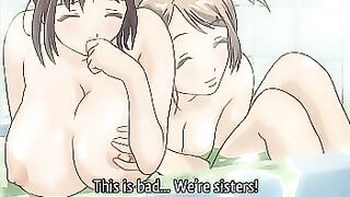 step Sisters Taking a Bath Together&excl; Hentai &lbrack;Subtitled&rsqb;