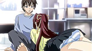 Hentai - Step Sister Wakes Me Up With a Blowjob [Subtitled]
