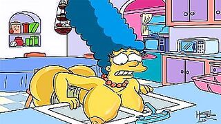 The Simpsons Hentai - Marge Sexy (GIF)