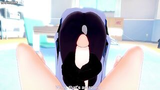 POV Hentai Footjob from Katara from Avatar