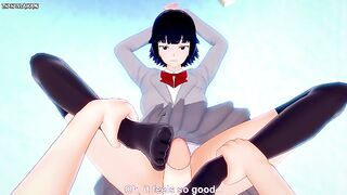POV Hentai Footjob from Soifon from Bleach