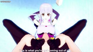 POV Hentai Footjob From Luna from Crush Crush