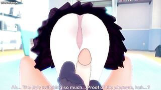 POV Hentai Footjob From Kaede from Danganronpa