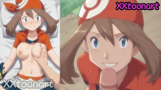 Pokemon Hentai - May - Big tits Blowjob