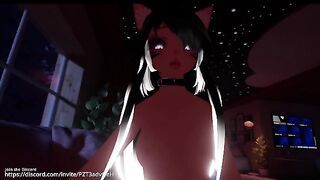 NEKO Girl sucks my dick and than starts to Ride me (with Sounds)