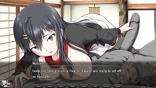 Samurai vandalism hentai rpg - A sexy samurai masturbating a villager