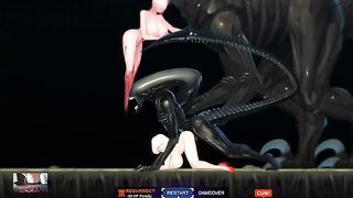 Project alien EVE - A blondie fucked by a giant alien
