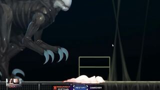 Alien quest EVE - Fucked by two futanari aliens