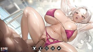 Daily life with my succubus boss - Having a hardcore sex with my boss in a bikini