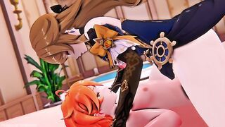Navia Genshin Impact 3D HENTAI Shortver