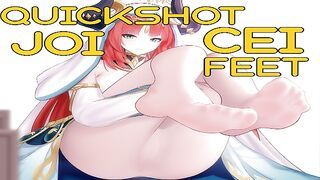 Nilou catches you peeking at her feet [QUICKSHOT, CEI, FEMDOM]