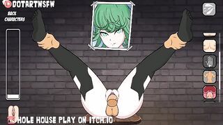 Tatsumaki Legs Spread In Glory Hole Overflowing Creampie - Hole House