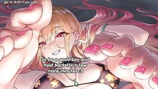 Earn your orgasm with Marin Kitagava Challenge (femdom, try not to cum, feet, big breasts)