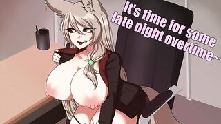 Late Night Sex With A Kitsune Office Lady [ASMR Roleplay][Monster Girl]