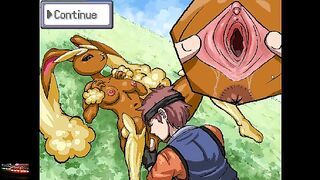 Pokemon hentai version - Training hard my lopunny