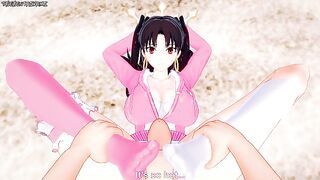 Ishtar Gives You a Footjob At The Beach! Fate/Grand Order Feet POV