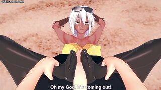 Mariah Gives You a Footjob At The Beach! JoJo's Bizarre Adventure Feet POV