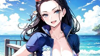 You can fuck Nico Robin as long as you want - One Piece JOI