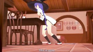 Roxy humping a table corner | Mushoku Tensei
