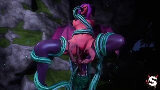 Sexy succubus have lesbian sex in the middle of a fantastic orgy in extreme sex from Wild Life