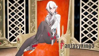 Arlecchino footwork and blowjob 1 Genshin impact | Full and Just POV on patreon: Fantasyking3