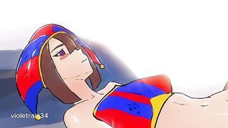 Pomni lets a man fuck her and he cums in her pussy