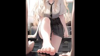 Hentai Captions - The Pungent Taste of Defeat: Licking the Unwashed Feet of your Rival