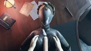Atomic Heart No Hands White guy tits fuck Robot Girl Big Boobs Cum on the face Titjob Animation