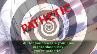 Sistine's new pet Hentai JOI (Hard Femdom/Humiliation Feet Edging)