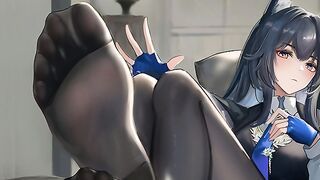 You only deserve Feet (Femdom Stocking Feet Quickshot Humilliation)