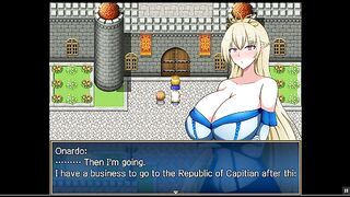 Abandoned village reclamation of Princess Ponkotsu Justy [PornPlay Hentai game] Ep.1 Lazy princess
