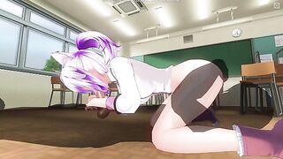 3D HENTAI Schoolgirl Fucking 69