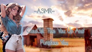 ASMR| CowGirl Ties You Up And Puni**es You [F4M/Binaural]