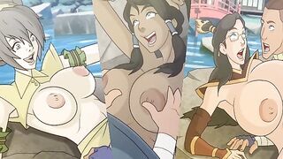 Korra And Friends Cant Take The Heat!!! - Legend of Whorra 2 [Meet n Fuck Games]