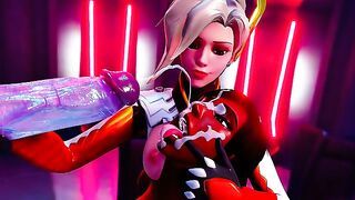 Huge Futa Cock Widowmaker Fucks And Cums All Over Pharah