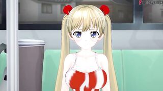 Airi Akizuki Sucking and fucking POV on the bus | 4 | Oni chichi | Full And Patreon: Fantasyking3