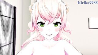 Momosuzu and I have intense sex in the bedroom. - Hololive VTuber POV Hentai